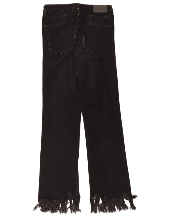 ZARA Jeans retos femininos EU 36 XS W26 L27 preto