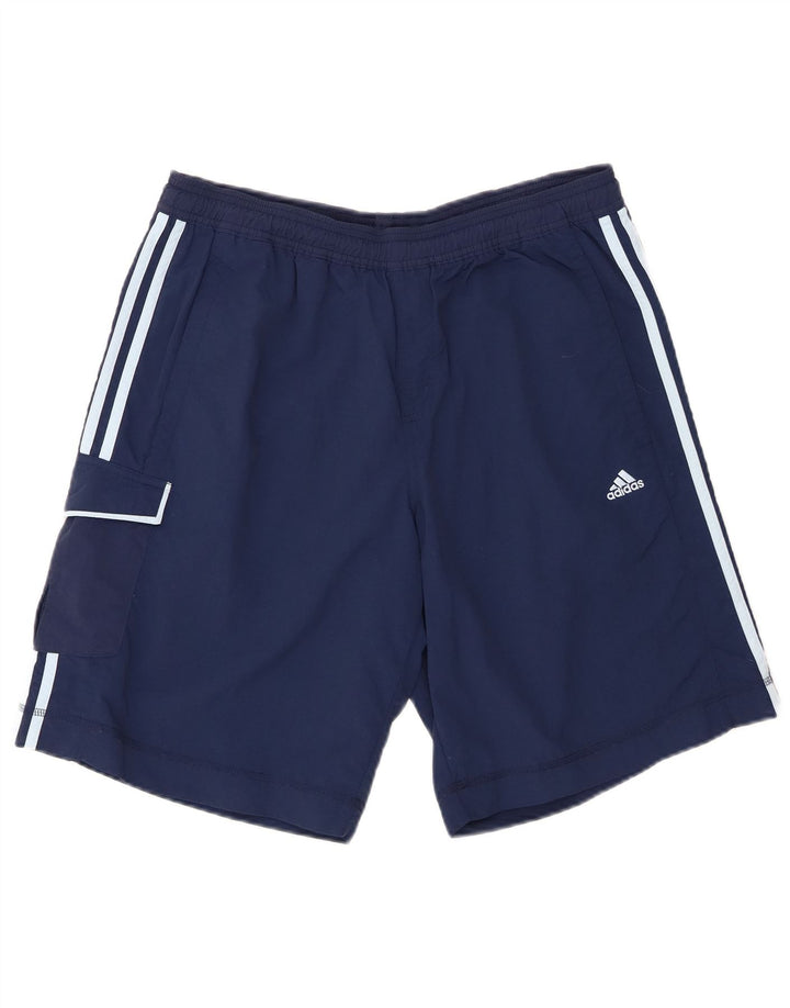 Adidas Mens Cargo Sport Shorts Grande Azul Marinho Nylon