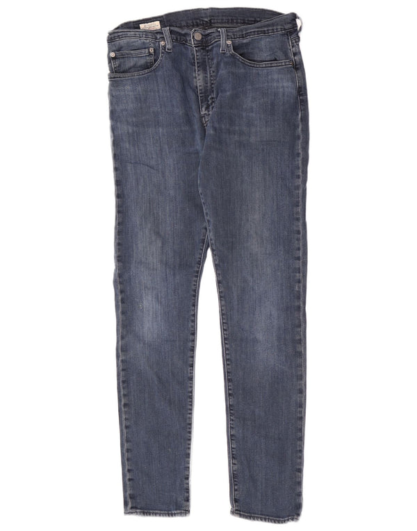 Levi's Masculino 512 Slim Jeans W34 L34 Azul Algodão