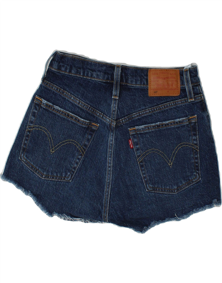 LEVI'S Womens 501 Denim Hot Pants W25 XS Blue Cotton Vintage Levi's and Second-Hand Levi's from Messina Hembry 