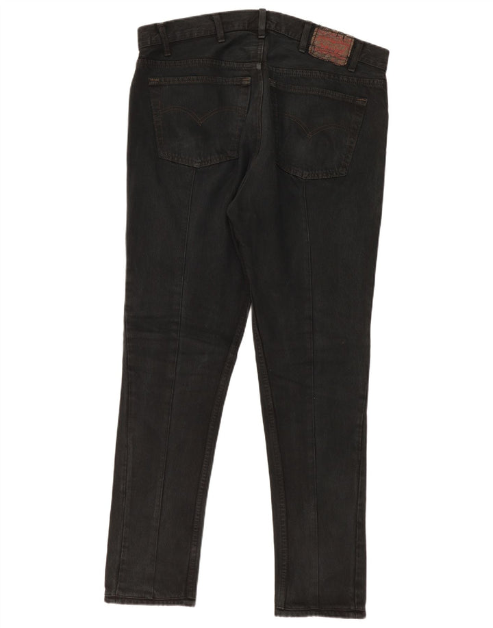 Calça jeans feminina Levi's desgastada W38 L30 preta