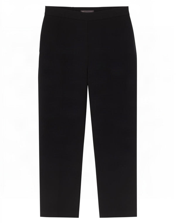 Calça casual feminina Marks & Spencer Reino Unido 12 médio W32 L30 azul marinho