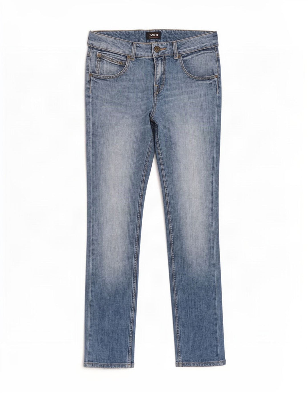 Lee Womens Amy Slim Jeans W30 L29 Azul Algodão