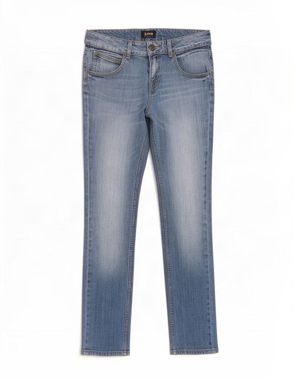Lee Womens Amy Slim Jeans W30 L29 Azul Algodão