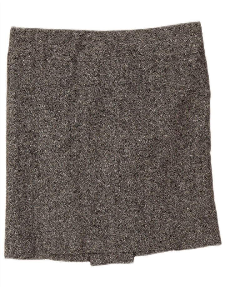 Saia reta feminina Benetton W32 grande cinza