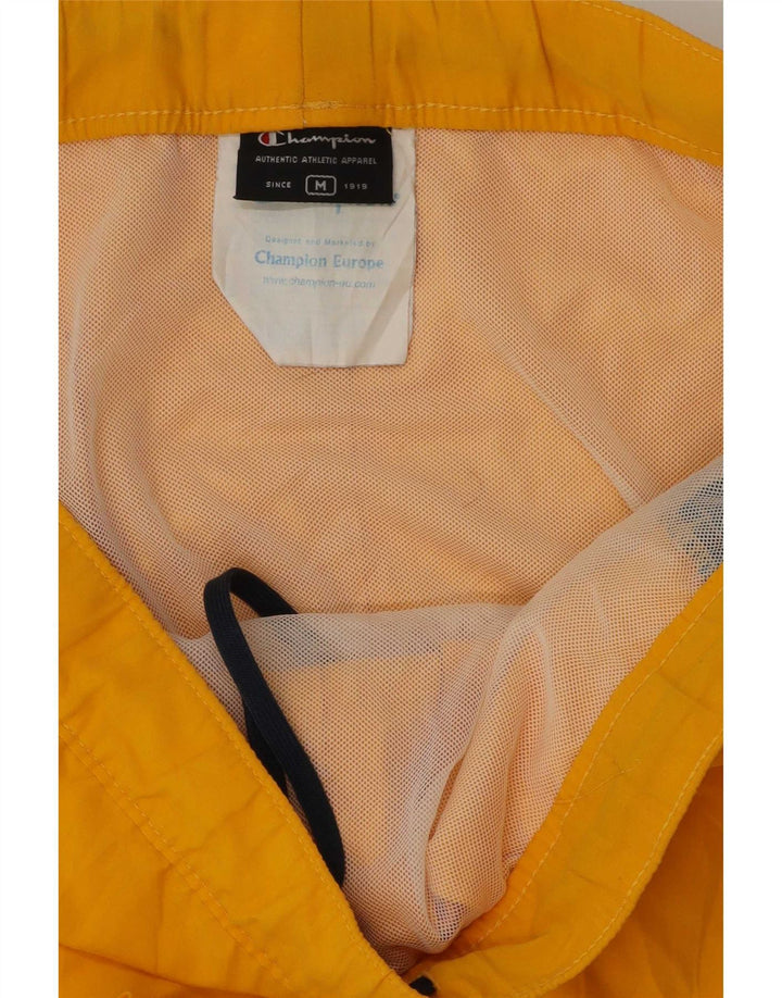 Shorts de natação masculino Champion Graphic amarelo médio em poliéster