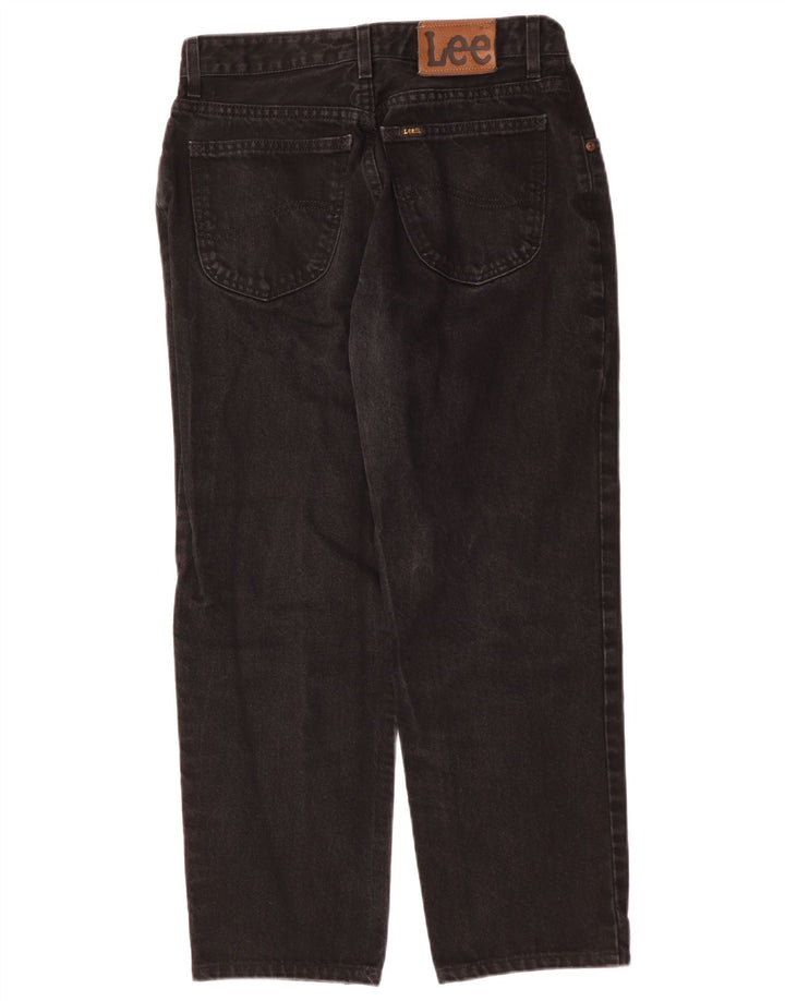 Jeans retos femininos Lee W29 L26 algodão preto