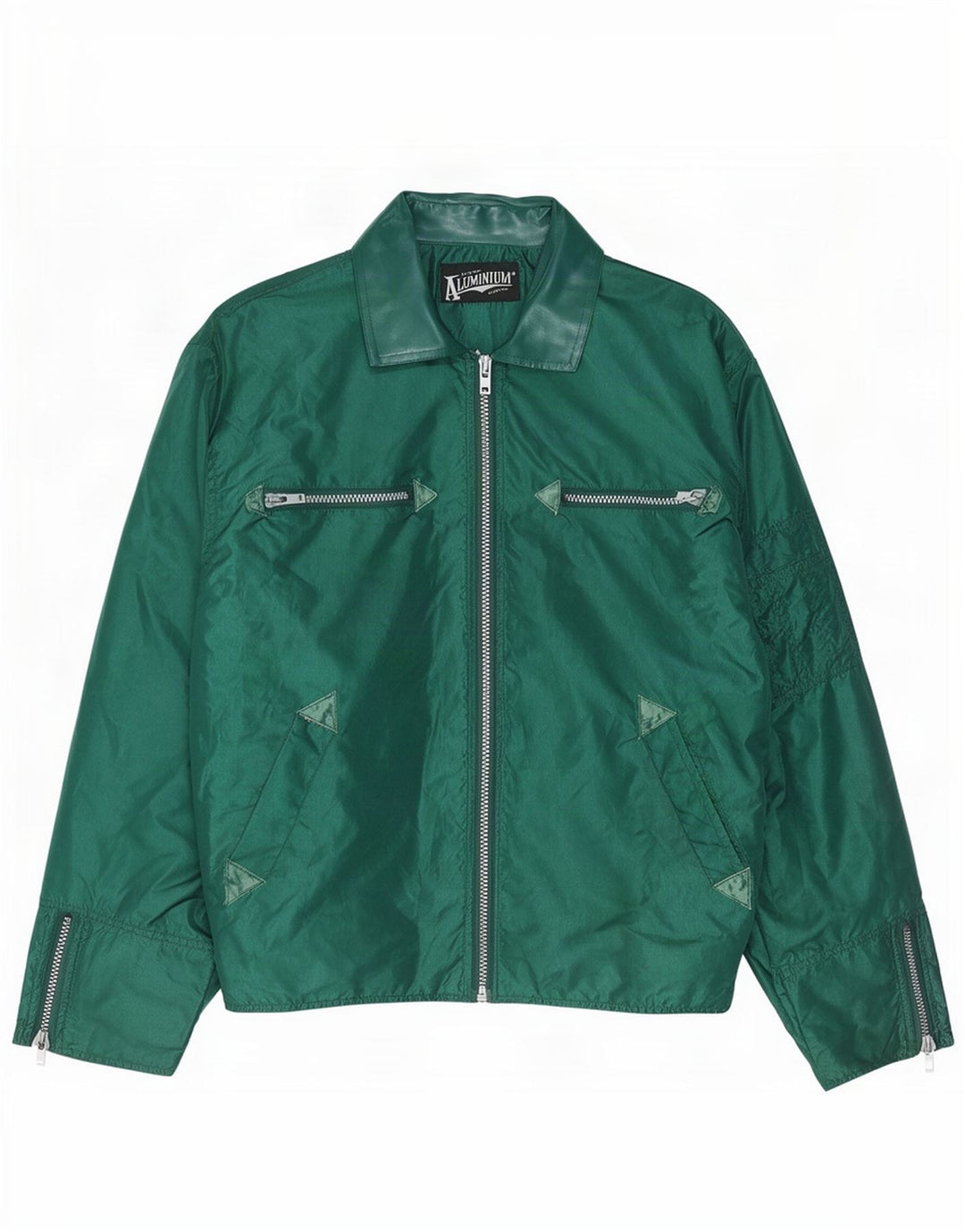Jaqueta bomber masculina vintage UK 40 grande nylon verde