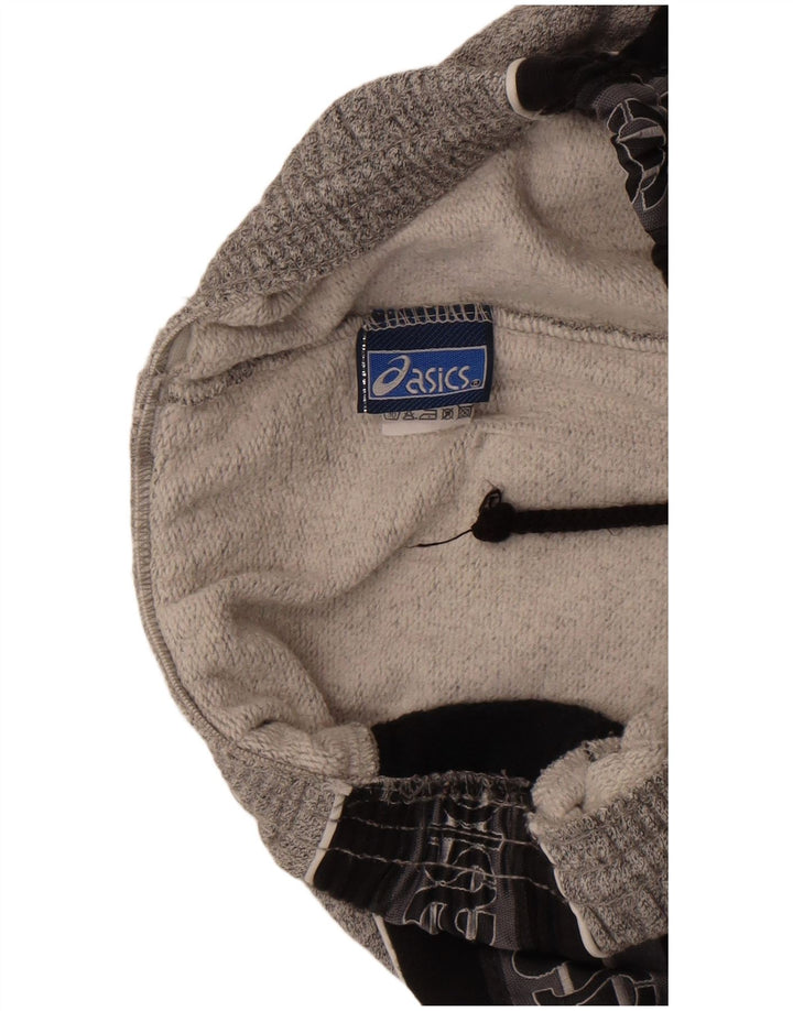 Calça masculina Asics Graphic Tracksuit pequena cinza colorblock algodão