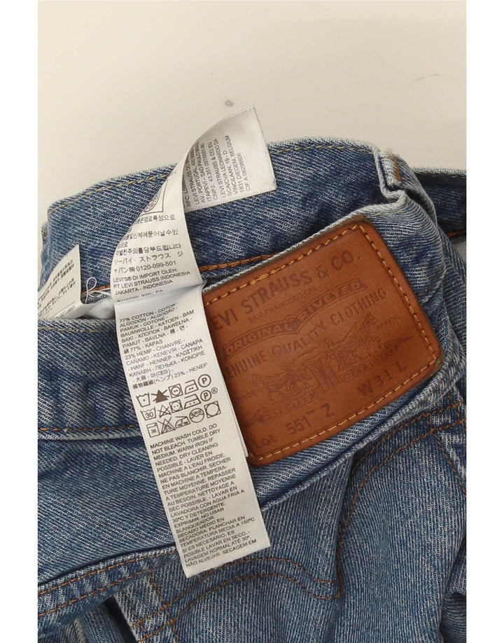 Levi's Masculino 551 Straight Jeans W31 L26 Azul Algodão