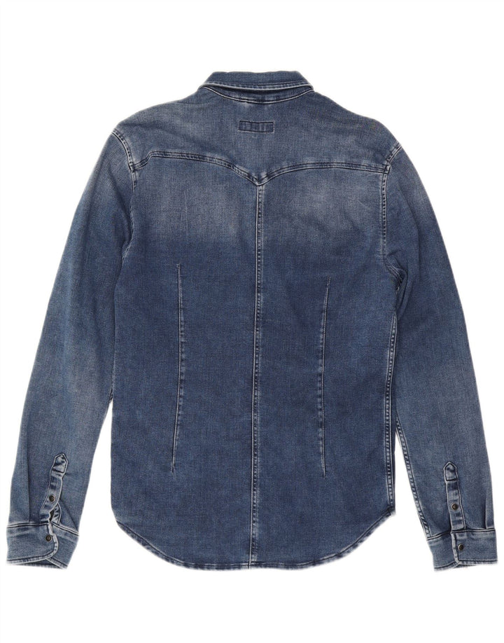 Camisa jeans masculina PEPE JEANS XL azul clássica