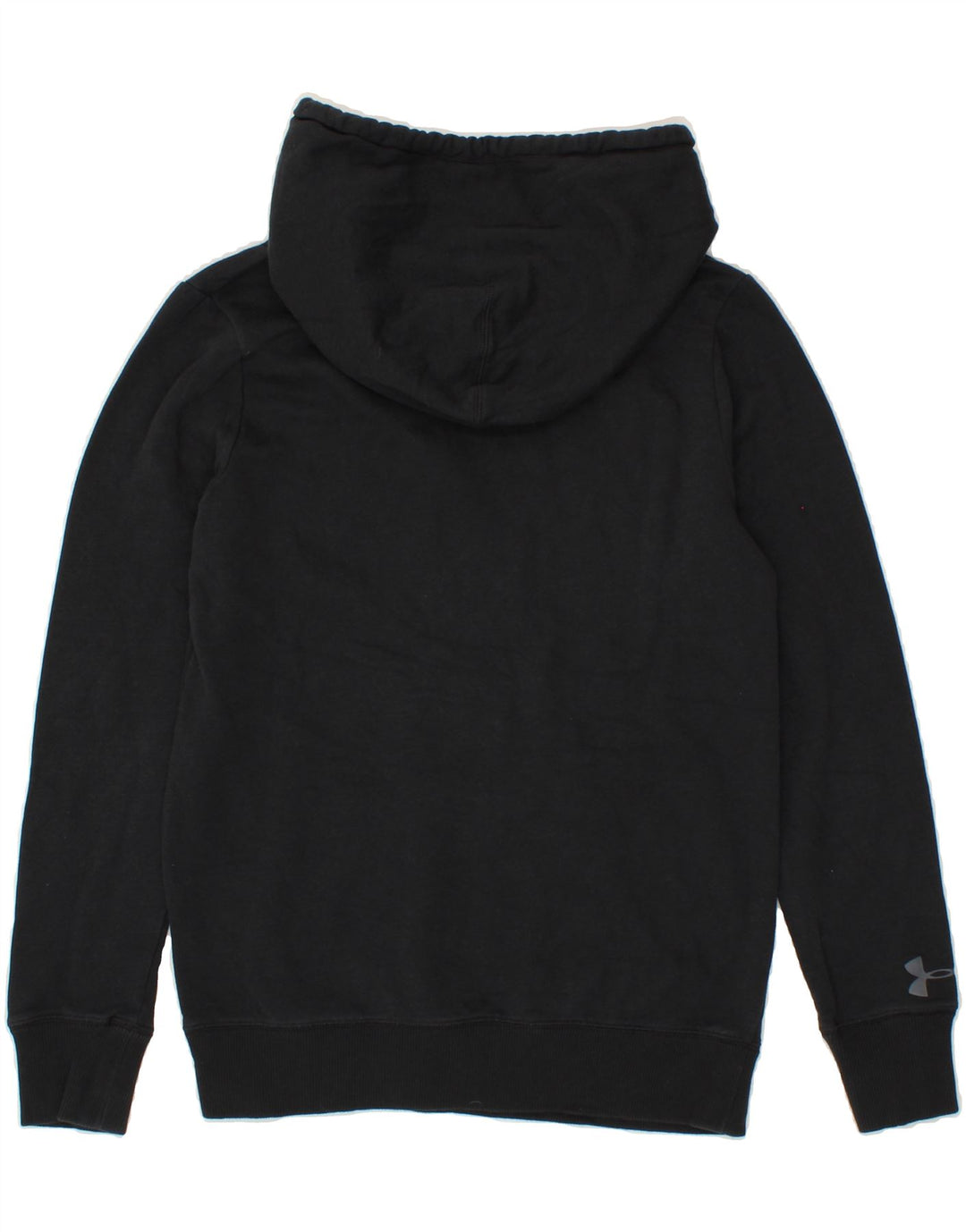 UNDER ARMOUR Mens Graphic Hoodie Jumper XS Black Cotton Vintage Under Armour and Second-Hand Under Armour from Messina Hembry 