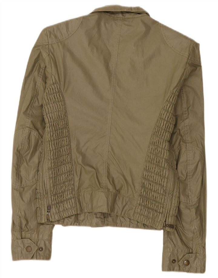 Jaqueta utilitária feminina Belstaff IT 40 pequeno algodão cáqui
