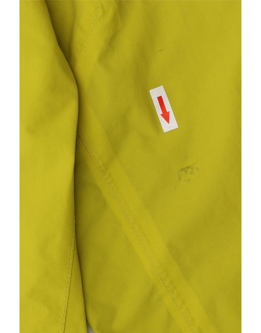 Jaqueta de chuva masculina com capuz Jack Wolfskin Reino Unido 38 amarelo médio