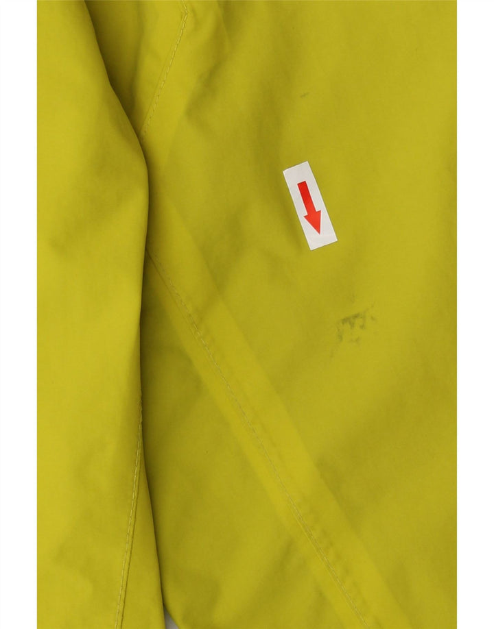 Jaqueta de chuva masculina com capuz Jack Wolfskin Reino Unido 38 amarelo médio