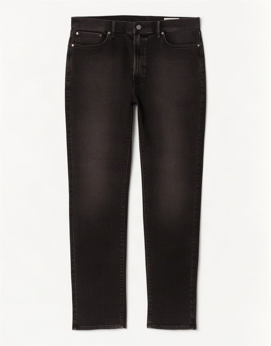 Jeans cônicos masculinos Marks & Spencer W38 L33 algodão preto