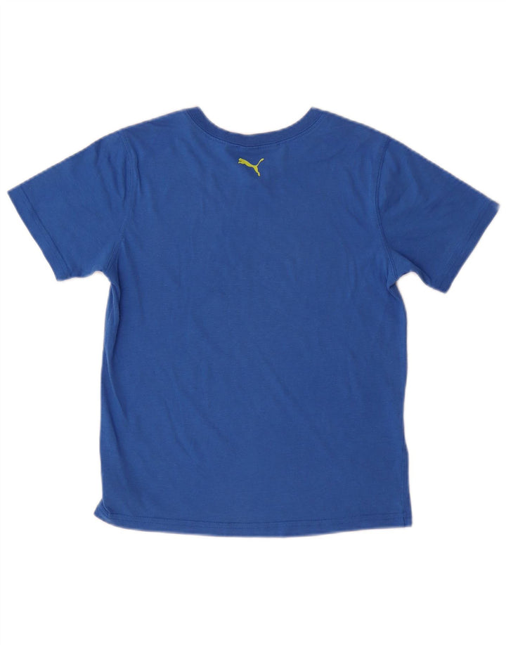 Camiseta gráfica feminina PUMA 11-12 anos azul
