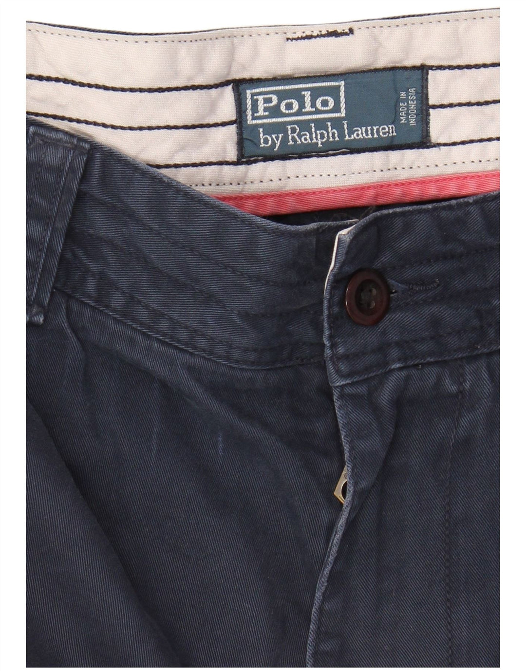 Shorts cargo masculino POLO RALPH LAUREN W34 grande algodão azul marinho