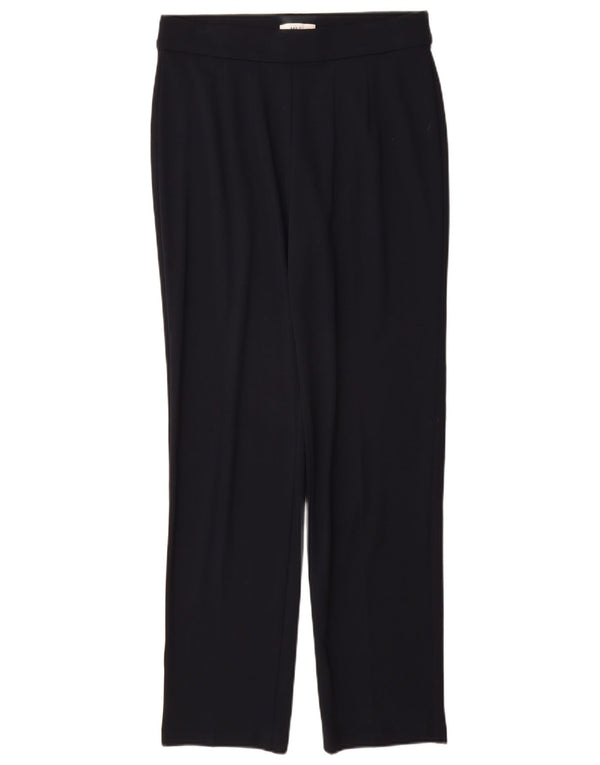 Calça casual feminina Marks & Spencer Reino Unido 12 médio W30 L31 azul marinho