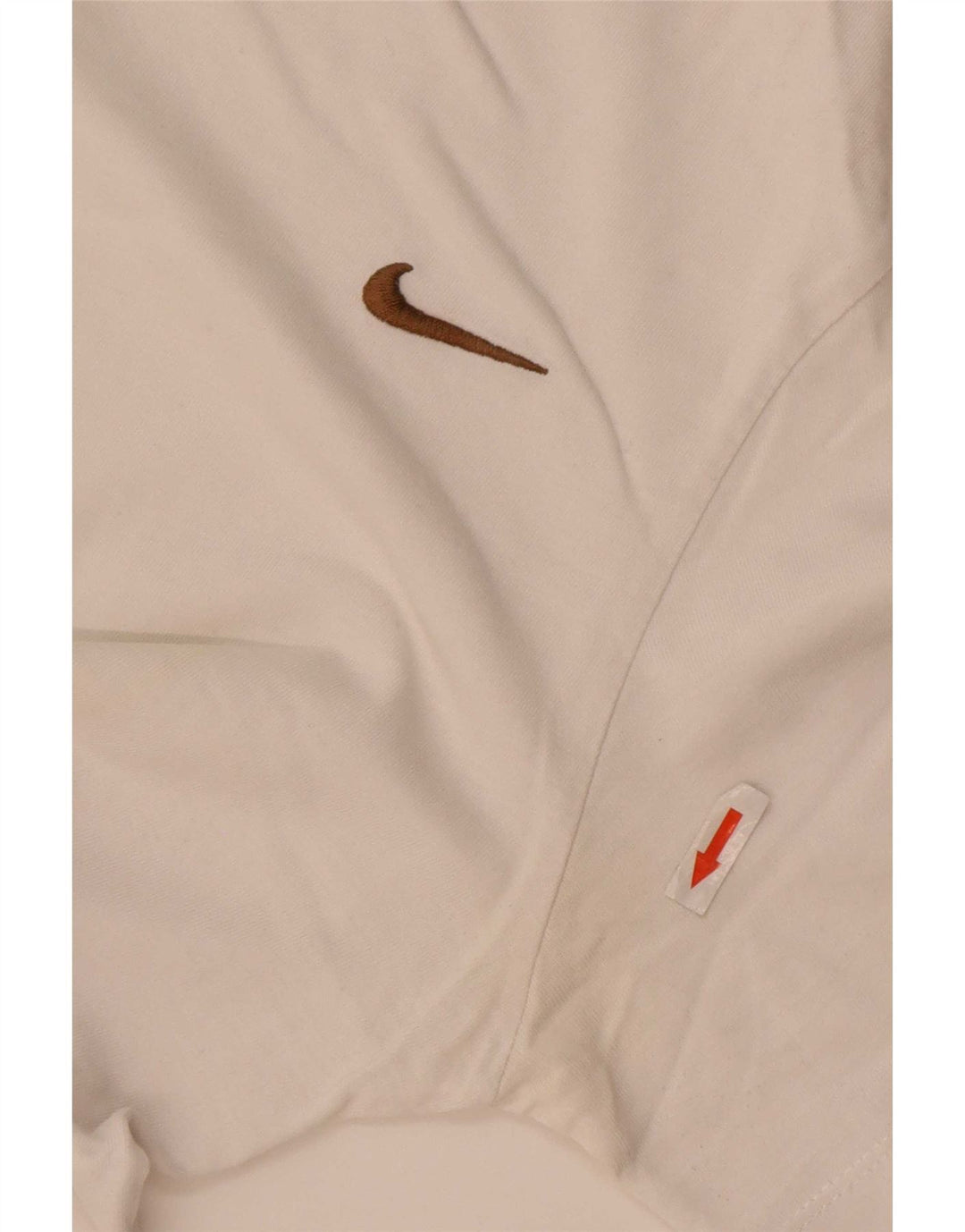 Nike Mens Camiseta Top Pequeno Algodão Branco