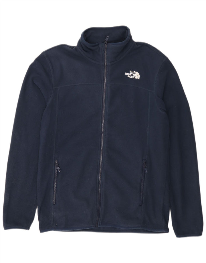 Jaqueta de lã masculina THE NORTH FACE UK 38 poliéster azul marinho médio