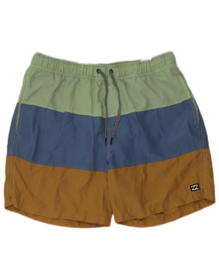 Billabong Mens Natação Shorts Médio Colorblock Multicolorido