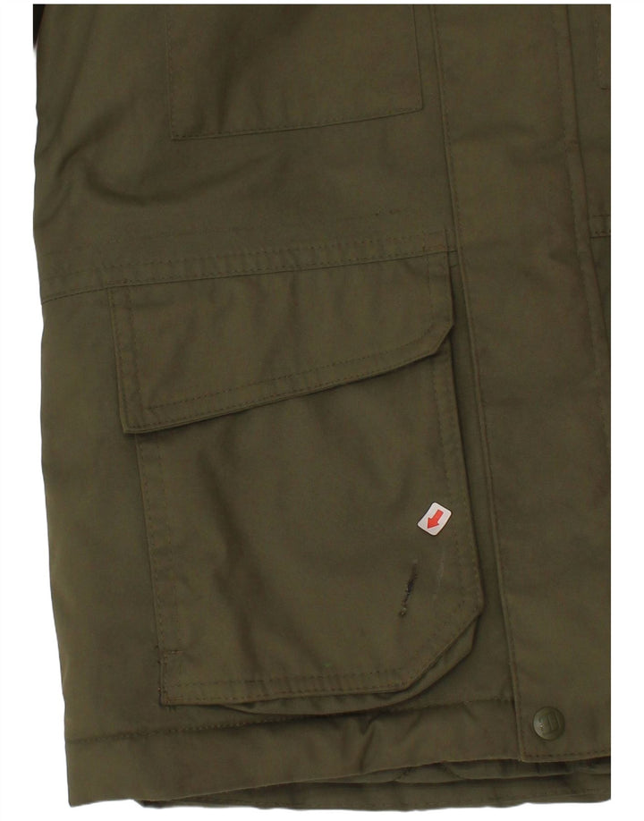 Jaqueta Parka com capuz para meninos Berghaus 5-6 anos poliéster cáqui