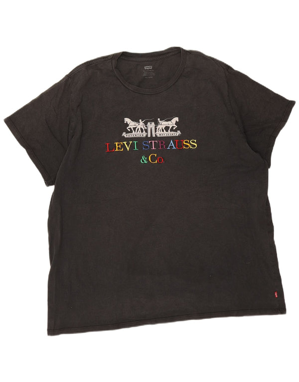 Camiseta gráfica masculina Levi's Top 2XL preta