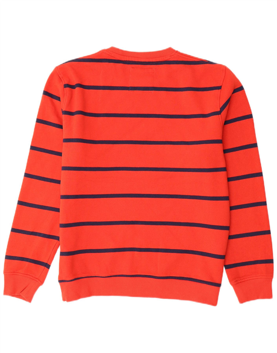 Crew Clothing Mens Moletom Jumper Grande Algodão Listrado Vermelho