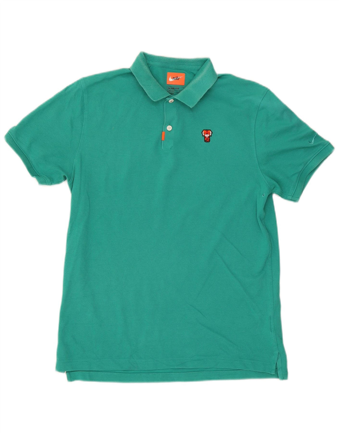 Camisa polo masculina Nike Dri Fit de algodão verde médio