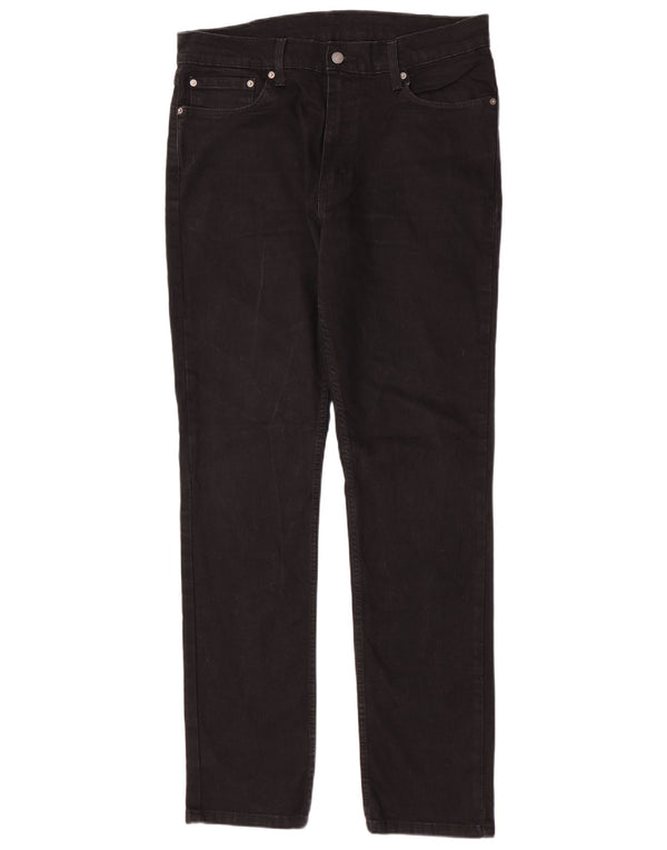 Levi's Masculino 511 Slim Jeans W36 L34 Algodão Preto
