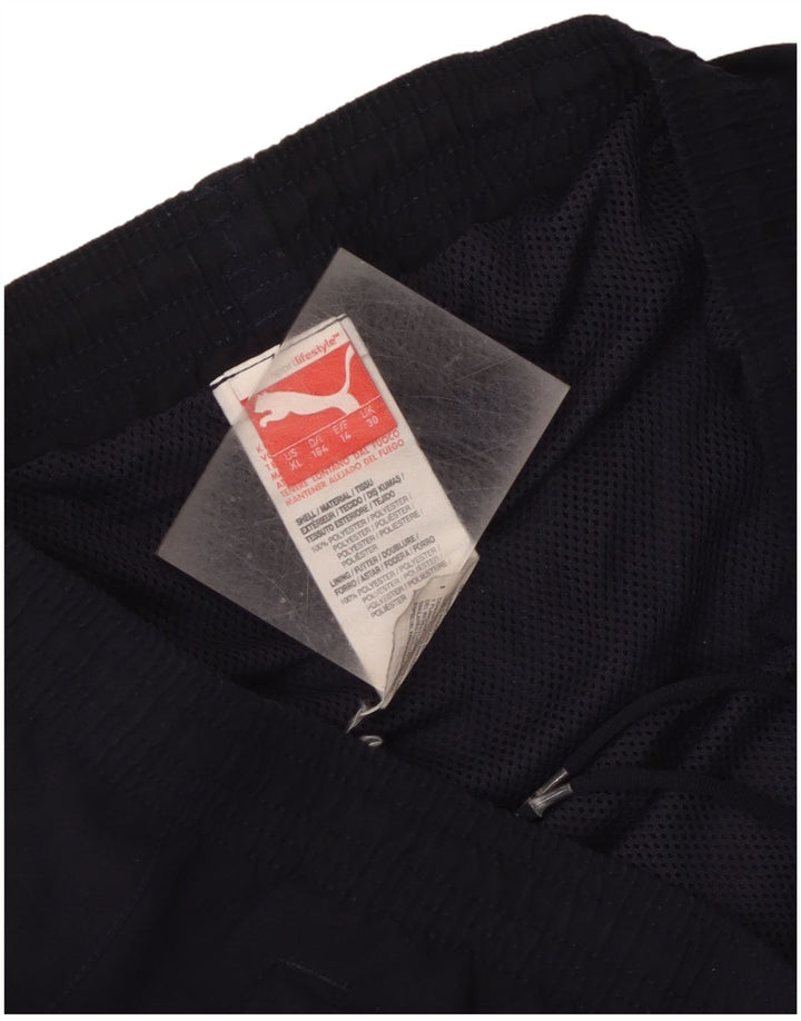 Shorts esportivos Puma meninos 13-14 anos azul marinho poliéster