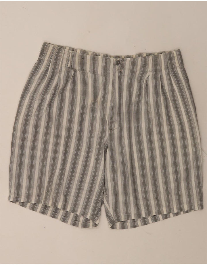 POP 84 Shorts Chino Masculino W38 XL Listrado Cinza