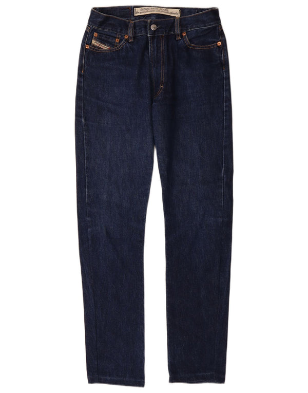 Jeans Slim Feminino Diesel W28 L30 Azul Marinho Algodão