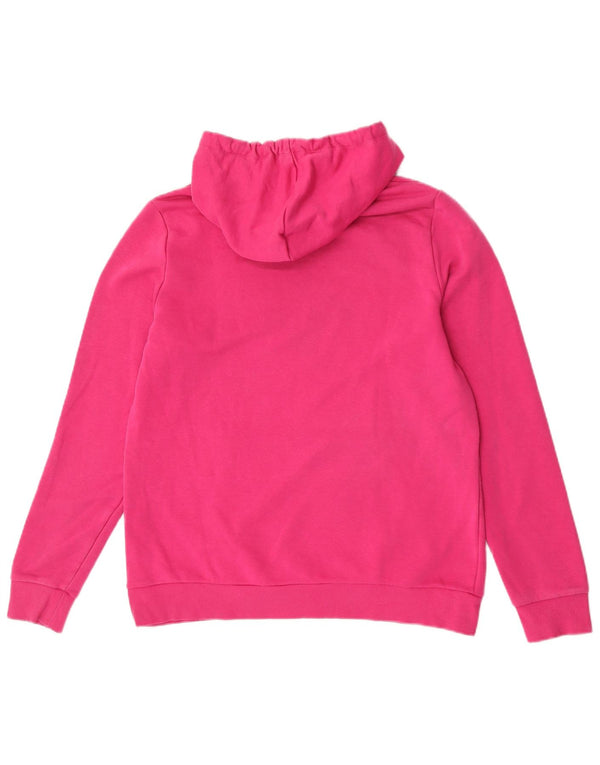Puma feminino gráfico moletom com capuz UK 16 grande rosa