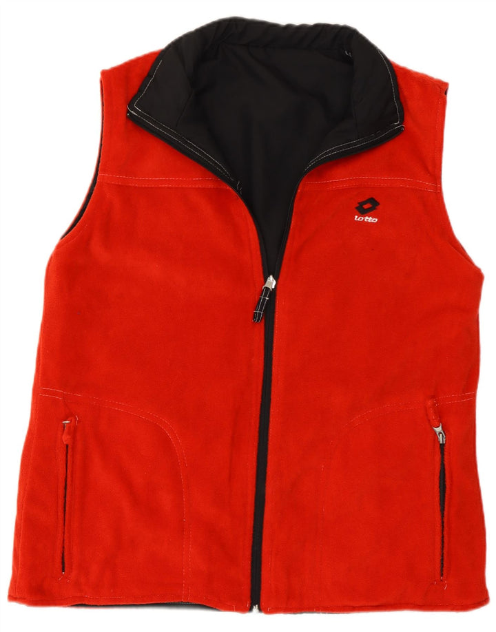 Lotto Mens Fleece Reversível Gilet Pequeno Preto Colourblock Poliéster