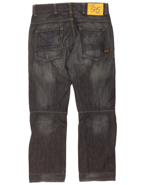 G-Star Masculino Elwood Straight Jeans W34 L36 Azul Algodão