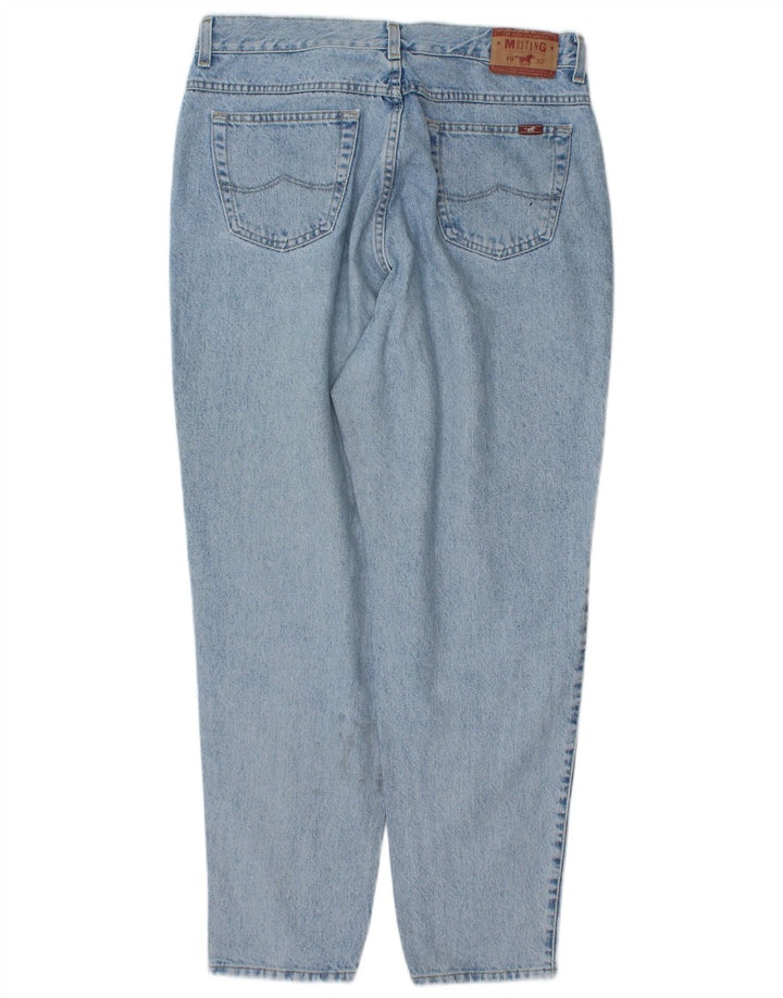 Mustang Mens Tapered Jeans W36 L30 Azul Algodão