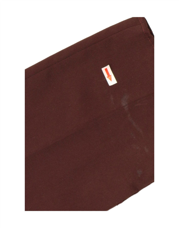 Zara Calça Chino Reta Feminina Pequena W26 L28 Marrom Poliéster