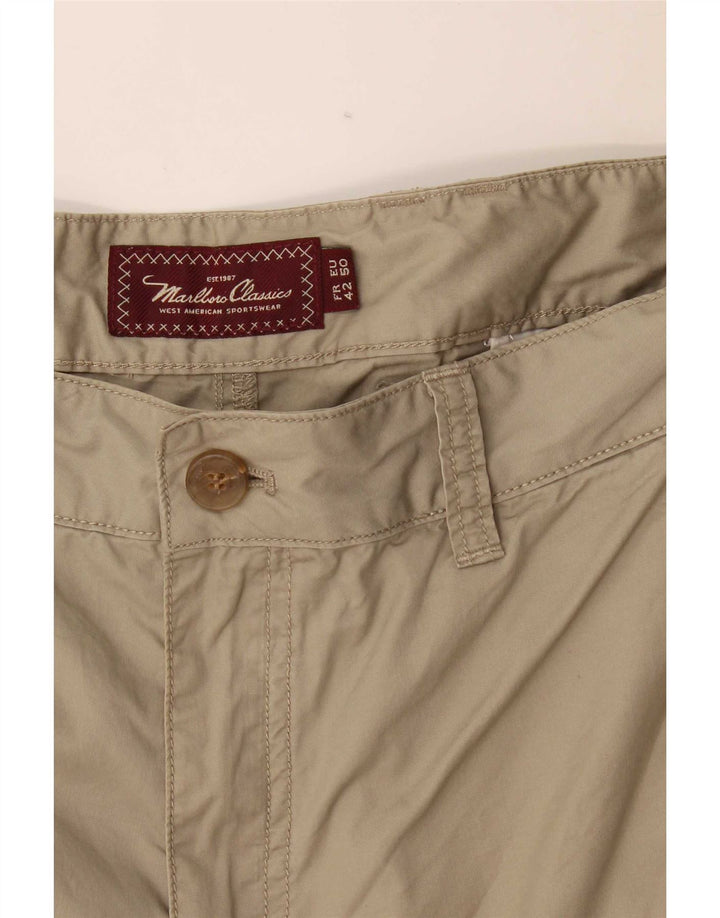 Marlboro Classics Mens Chino Shorts EU 50 Grande W36 Cáqui
