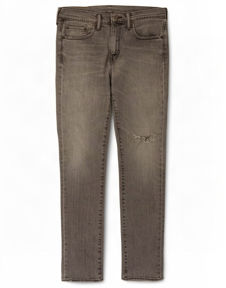 Calça jeans masculina Levi's 511 Distressed Slim W31 L32 cinza algodão