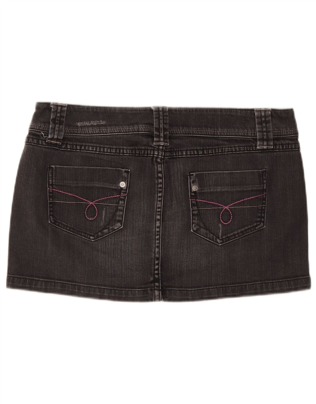 Saia jeans feminina BENETTON IT 44 médio W30 algodão cinza
