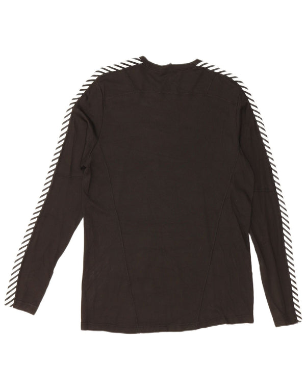 HELLY HANSEN Top masculino manga longa médio preto colorblock polietileno