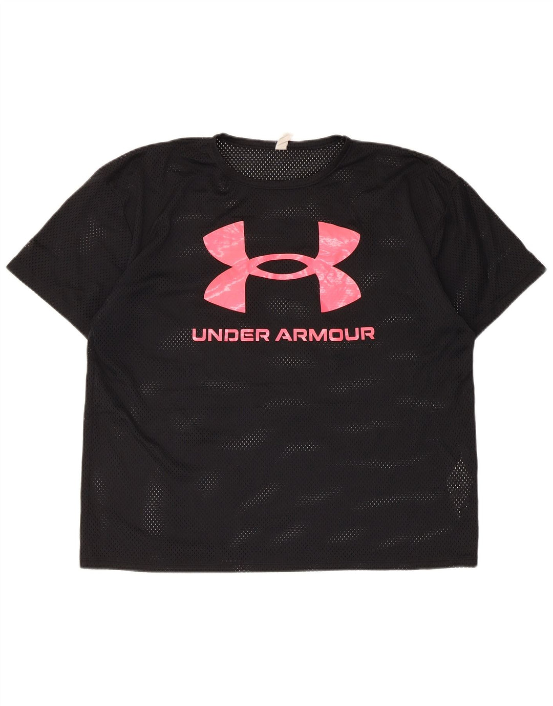 Camiseta gráfica feminina Under Armour UK 16 grande poliéster preto