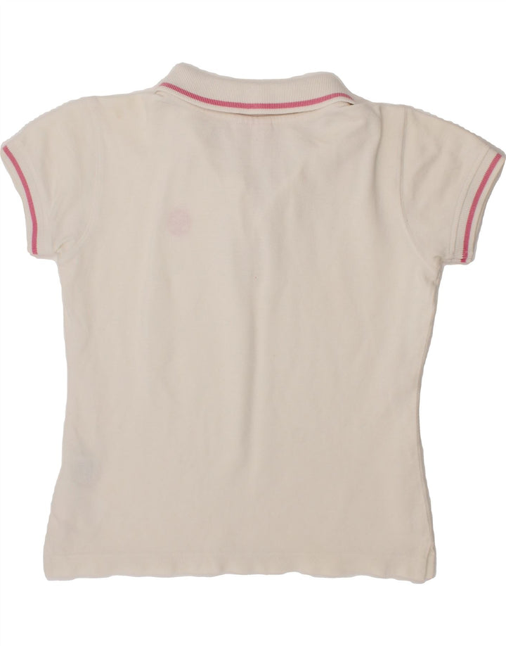 NORTH SAILS Girls Polo Shirt 9-10 Years White Cotton Vintage North Sails and Second-Hand North Sails from Messina Hembry 