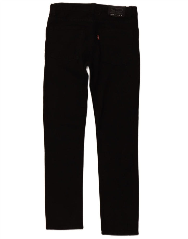 LEVI'S Girls 510 Skinny Jeans 15-16 Anos W28 L28 Algodão Preto