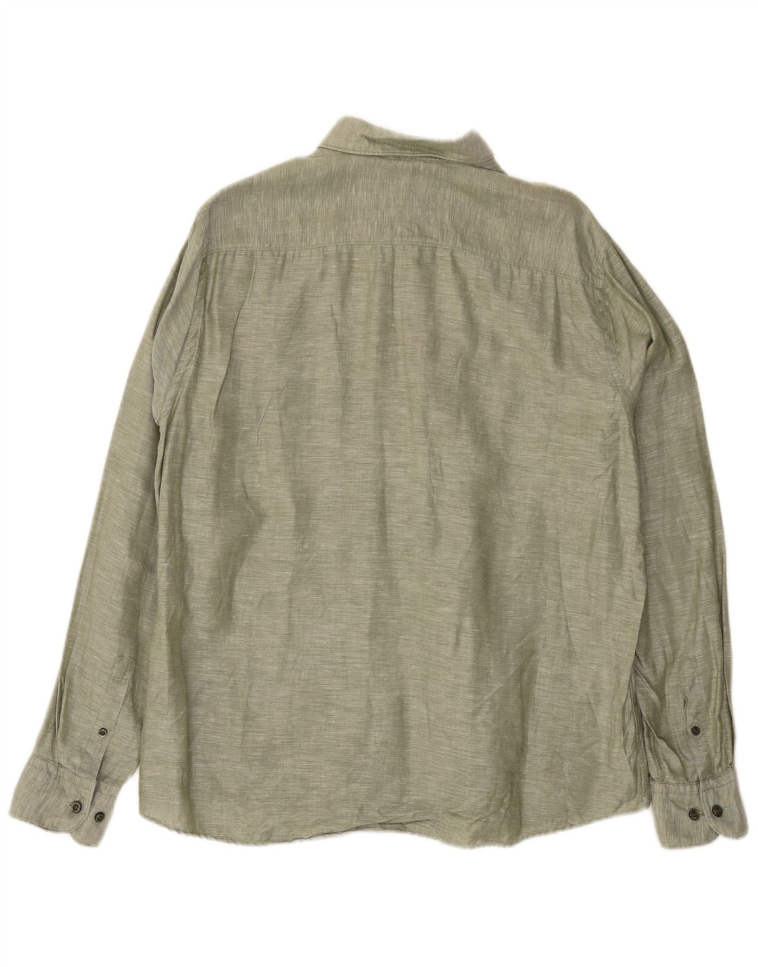 Camisa masculina Hugo Boss tamanho 41 grande linho verde