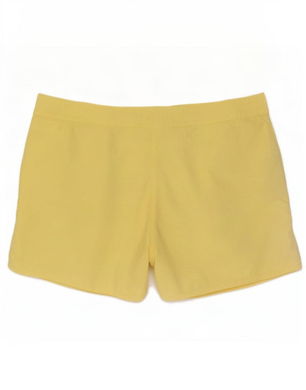 Shorts de natação feminino Murphy & Nye UK 16 grande poliamida amarela
