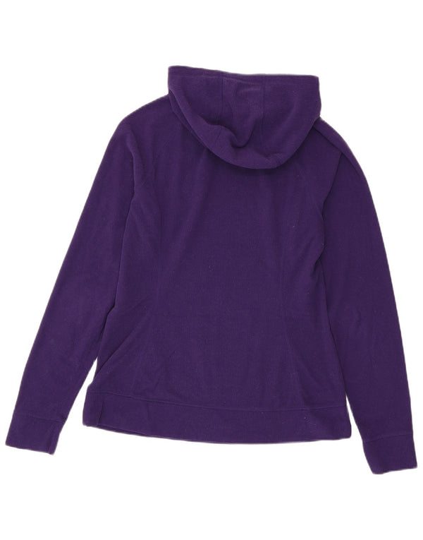 Jumper feminino de lã com capuz The North Face UK 12 poliéster roxo médio