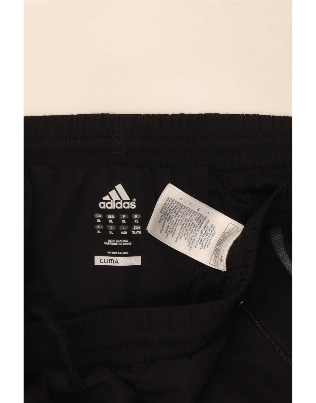 Calça Adidas Mens Climacool Treino XL Preto Colorblock Poliéster